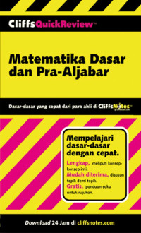 Image of Matematika dasar dan Pra-aljabar