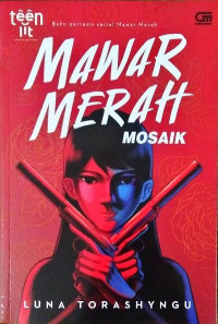 Image of Mawar merah mosaik